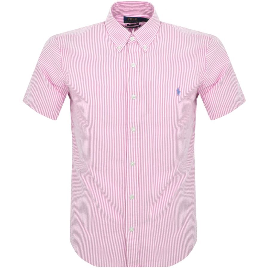 Ralph Lauren Lightweight Stripe Shirt Pink Mainline Menswear United States